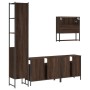 Set de muebles baño 4 pzas madera contrachapada roble marrón de , Muebles de baño - Ref: Foro24-3214689, Precio: 228,62 €, De...