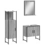 Set de muebles de baño 3 pzas madera contrachapada gris sonoma de , Muebles de baño - Ref: Foro24-3214347, Precio: 137,58 €, ...