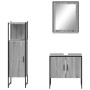 Set de muebles de baño 3 pzas madera contrachapada gris sonoma de , Muebles de baño - Ref: Foro24-3214347, Precio: 137,58 €, ...