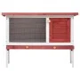 Jaula conejera de 1 piso madera rojo de vidaXL, Jaulas y habitáculos para animales pequeños - Ref: Foro24-170830, Precio: 73,...