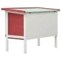 Jaula conejera de 1 piso madera rojo de vidaXL, Jaulas y habitáculos para animales pequeños - Ref: Foro24-170830, Precio: 73,...