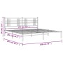 Estructura de cama con cabecero metal negro 193x203 cm de , Camas y somieres - Ref: Foro24-376330, Precio: 123,47 €, Descuent...