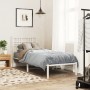 Estructura de cama de metal con cabecero blanco 80x200 cm de , Camas y somieres - Ref: Foro24-376364, Precio: 69,50 €, Descue...
