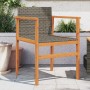 Sillas de jardín 2 uds madera maciza y ratán sintético gris de , Sillas de jardín - Ref: Foro24-368709, Precio: 108,97 €, Des...