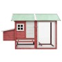 Gallinero madera maciza de pino y abeto rojo 170x81x110 cm de vidaXL, Jaulas y habitáculos para animales pequeños - Ref: Foro...