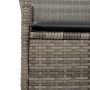Sillas de jardín y cojines 2 uds ratán PE gris y madera maciza de , Sillas de jardín - Ref: Foro24-368721, Precio: 212,08 €, ...