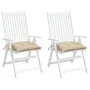 Cojines de palets de jardín 2 uds tela Oxford beige 50x50x7 cm de , Cojines para sillas y sofás - Ref: Foro24-361516, Precio:...