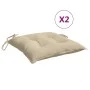 Cojines de palets de jardín 2 uds tela Oxford beige 50x50x7 cm de , Cojines para sillas y sofás - Ref: Foro24-361516, Precio:...