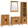 Conjunto de muebles de baño 4 piezas madera maciza de pino de , Muebles de baño - Ref: Foro24-3223464, Precio: 781,35 €, Desc...