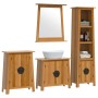 Conjunto de muebles de baño 4 piezas madera maciza de pino de , Muebles de baño - Ref: Foro24-3223464, Precio: 781,35 €, Desc...