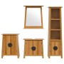 Conjunto de muebles de baño 4 piezas madera maciza de pino de , Muebles de baño - Ref: Foro24-3223464, Precio: 781,35 €, Desc...