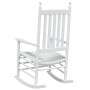 Mecedoras con asientos curvos 2 pzas abeto madera maciza blanca de , Sillas de jardín - Ref: Foro24-3281588, Precio: 256,80 €...