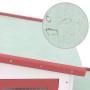 Jaula de animales grande madera rojo y blanco 204x45x85 cm de vidaXL, Jaulas y habitáculos para animales pequeños - Ref: Foro...