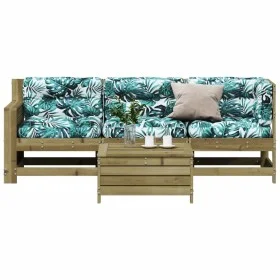 Juego de muebles jardín 4 pzas y cojines madera pino impregnada de , Conjuntos de jardín - Ref: Foro24-3250775, Precio: 427,2...