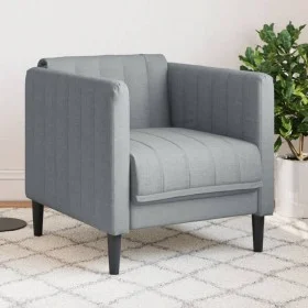 Sillón de tela gris claro de , Sofás - Ref: Foro24-372595, Precio: 123,27 €, Descuento: %