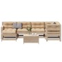 Juego de muebles de jardín 7 pzas y cojines madera maciza pino de , Conjuntos de jardín - Ref: Foro24-3250920, Precio: 730,71...