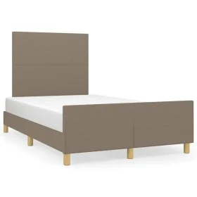 Estructura de cama con cabecero tela gris taupe 120x190 cm de , Camas y somieres - Ref: Foro24-3270503, Precio: 152,08 €, Des...