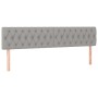 Estructura de cama con cabecero tela gris claro 120x190 cm de , Camas y somieres - Ref: Foro24-3270534, Precio: 169,19 €, Des...