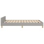 Estructura de cama con cabecero tela gris claro 120x190 cm de , Camas y somieres - Ref: Foro24-3270541, Precio: 170,14 €, Des...