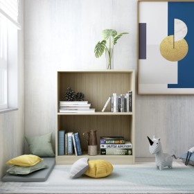 Estantería madera de ingeniería roble Sonoma 60x24x76 cm de vidaXL, Librerías y estanterías - Ref: Foro24-800858, Precio: 40,...