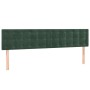 Estructura cama con cabecero terciopelo verde oscuro 120x190 cm de , Camas y somieres - Ref: Foro24-3270605, Precio: 178,37 €...