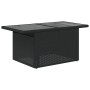 Mesa de jardín superficie de vidrio ratán PE negro 100x55x73 cm de , Mesas de jardín - Ref: Foro24-365970, Precio: 101,42 €, ...