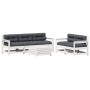 Set muebles jardín 6 pzas con cojines madera maciza pino blanco de , Conjuntos de jardín - Ref: Foro24-3250825, Precio: 554,9...