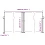 Toldo lateral retráctil negro 120x1000 cm de , Sombrillas - Ref: Foro24-4004699, Precio: 118,68 €, Descuento: %