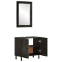 Conjunto de armarios de baño 2 piezas madera maciza de mango de , Muebles de baño - Ref: Foro24-3206293, Precio: 162,64 €, De...