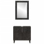 Conjunto de armarios de baño 2 piezas madera maciza de mango de , Muebles de baño - Ref: Foro24-3206293, Precio: 162,64 €, De...