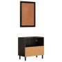 Conjunto de armarios de baño 2 piezas madera maciza de mango de , Muebles de baño - Ref: Foro24-3206293, Precio: 162,64 €, De...