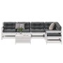 Set muebles jardín 7 pzas con cojines madera maciza pino blanco de , Conjuntos de jardín - Ref: Foro24-3250901, Precio: 634,3...