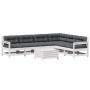 Set muebles jardín 7 pzas con cojines madera maciza pino blanco de , Conjuntos de jardín - Ref: Foro24-3250901, Precio: 634,3...