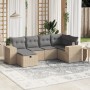 Juego de sofás jardín con cojines beige mezcla 6 pzas ratán PE de , Conjuntos de jardín - Ref: Foro24-3264415, Precio: 397,70...