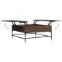 Mesa de centro madera ingeniería metal roble marrón 95x95x45 cm de , Mesas de centro - Ref: Foro24-3217068, Precio: 115,00 €,...