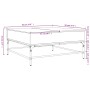 Mesa de centro madera ingeniería metal roble marrón 95x95x45 cm de , Mesas de centro - Ref: Foro24-3217068, Precio: 115,00 €,...