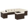 Set de sofás de jardín y cojines 12 pzas ratán sintético marrón de , Conjuntos de jardín - Ref: Foro24-3218533, Precio: 844,1...