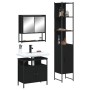 Juego de muebles de baño 3 pzas madera contrachapada negro de , Muebles de baño - Ref: Foro24-3214675, Precio: 185,49 €, Desc...