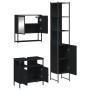 Juego de muebles de baño 3 pzas madera contrachapada negro de , Muebles de baño - Ref: Foro24-3214675, Precio: 185,49 €, Desc...