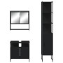 Juego de muebles de baño 3 pzas madera contrachapada negro de , Muebles de baño - Ref: Foro24-3214675, Precio: 185,49 €, Desc...