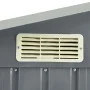 Cobertizo de jardín con estantería hierro gris 205x130x183 cm de vidaXL, Cobertizos - Ref: Foro24-47103, Precio: 259,18 €, De...