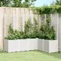 Jardinera con enrejado PP blanco 160x120x140 cm de , Maceteros y jardineras - Ref: Foro24-367879, Precio: 267,87 €, Descuento: %