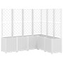 Jardinera con enrejado PP blanco 160x120x140 cm de , Maceteros y jardineras - Ref: Foro24-367879, Precio: 272,13 €, Descuento: %