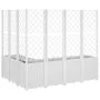 Jardinera con enrejado PP blanco 160x120x140 cm de , Maceteros y jardineras - Ref: Foro24-367879, Precio: 267,87 €, Descuento: %