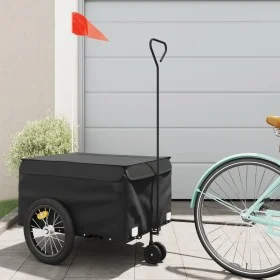 Fahrradanhänger aus schwarzem Eisen, 45 kg von , Fahrradanhänger - Ref: Foro24-94108, Preis: 90,56 €, Rabatt: %