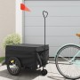 Remolque para bicicleta hierro negro 45 kg de , Remolques para bicicletas - Ref: Foro24-94108, Precio: 92,06 €, Descuento: %