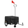 Remolque para bicicleta hierro negro 45 kg de , Remolques para bicicletas - Ref: Foro24-94108, Precio: 92,06 €, Descuento: %