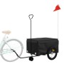 Remolque para bicicleta hierro negro 45 kg de , Remolques para bicicletas - Ref: Foro24-94108, Precio: 92,06 €, Descuento: %