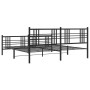 Estructura de cama cabecero y estribo metal negro 183x213 cm de , Camas y somieres - Ref: Foro24-376347, Precio: 131,60 €, De...