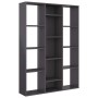 Divisor/estantería aglomerado gris brillante 100x24x140 cm de vidaXL, Divisores de ambientes - Ref: Foro24-800449, Precio: 87...